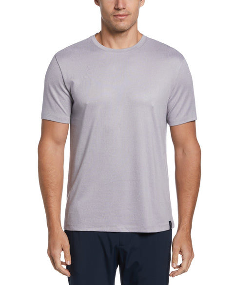 Solid Crew Neck Tee (Lilac Gray) 