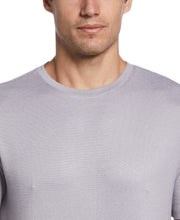 Solid Crew Neck Tee (Lilac Gray) 