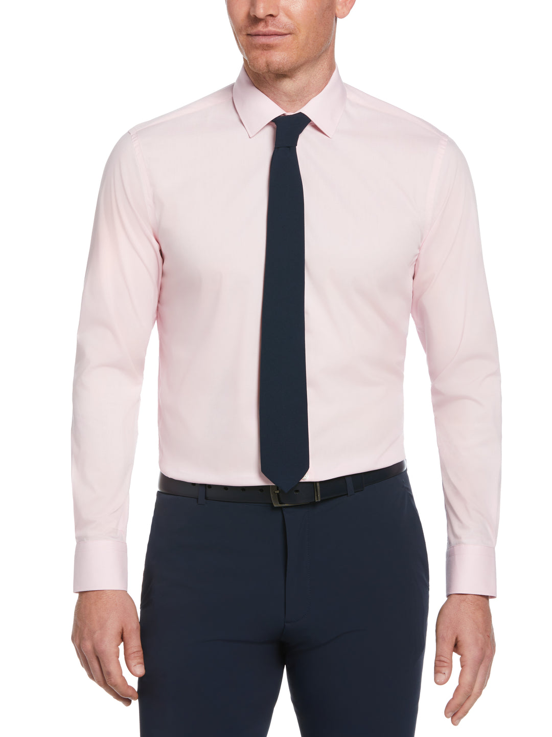 Pink Solid Dress Shirt  (Pink) 
