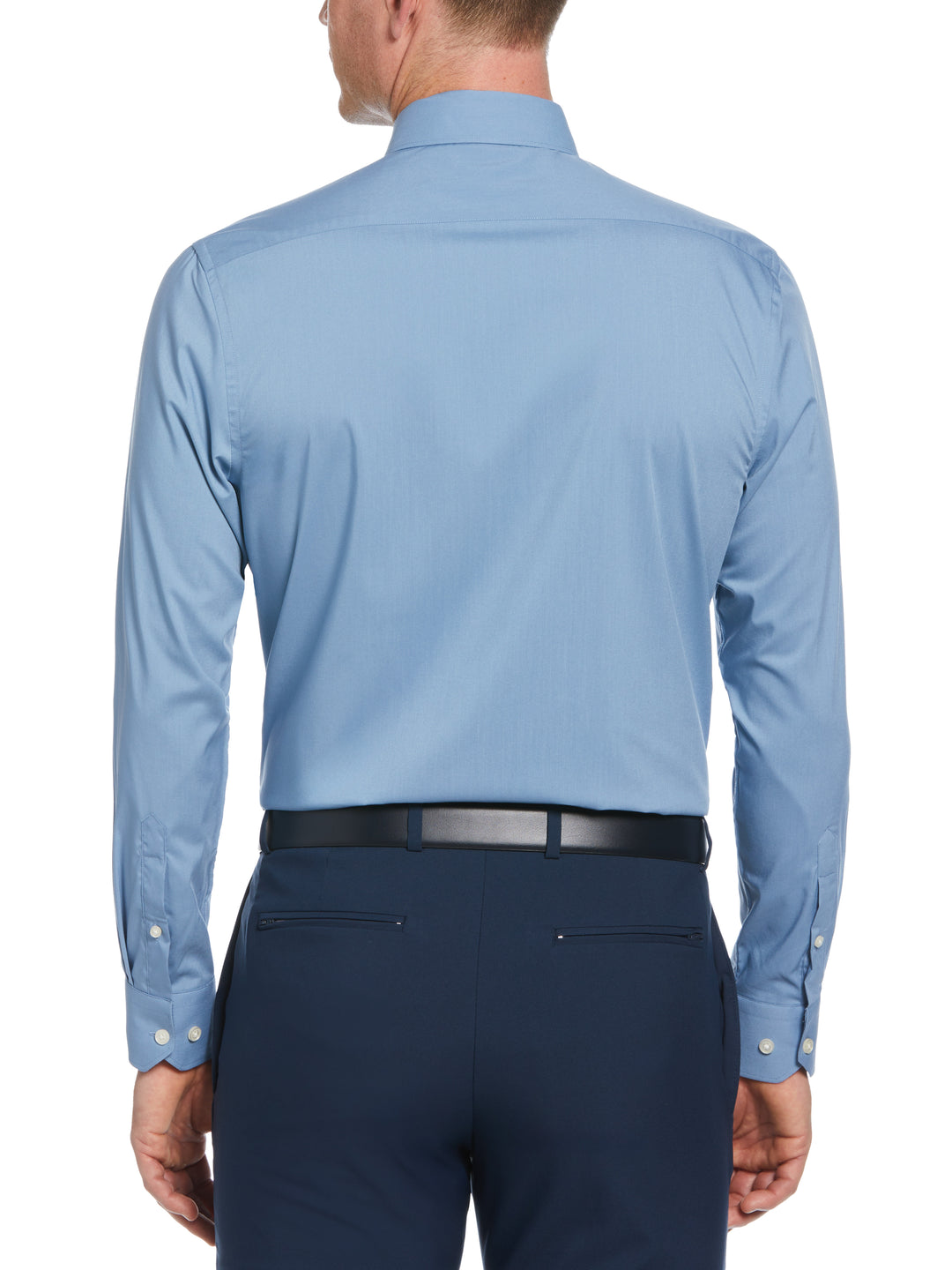 Blue Solid Dress Shirt (Aero) 