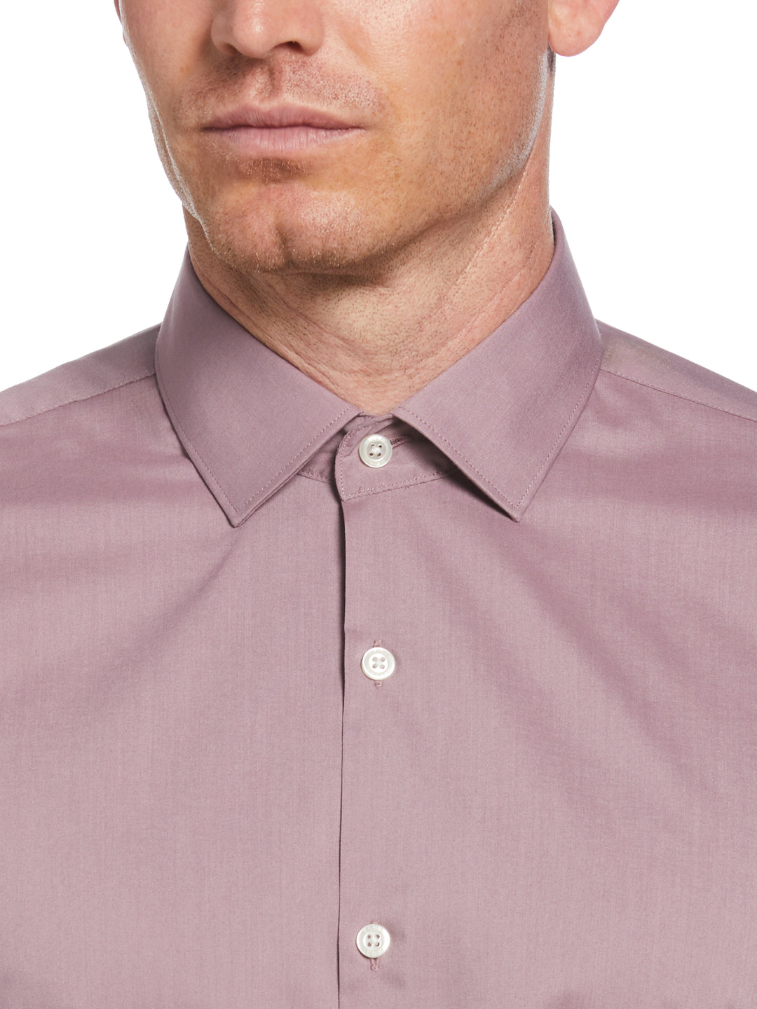Dark Pink Solid Dress Shirt (Dark Pink) 