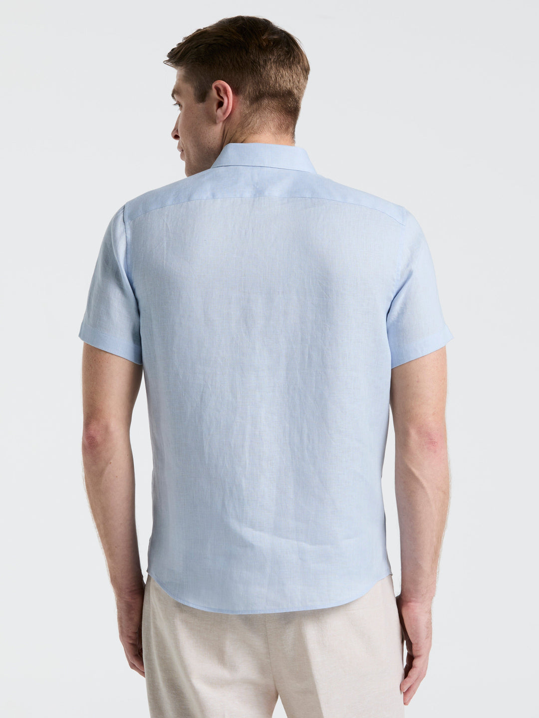 Solid Linen Shirt (Kentucky Blue)