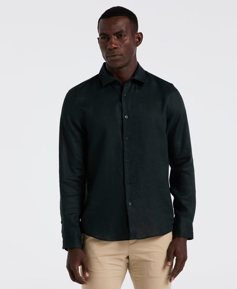Solid Linen Shirt (Magical Forest) 