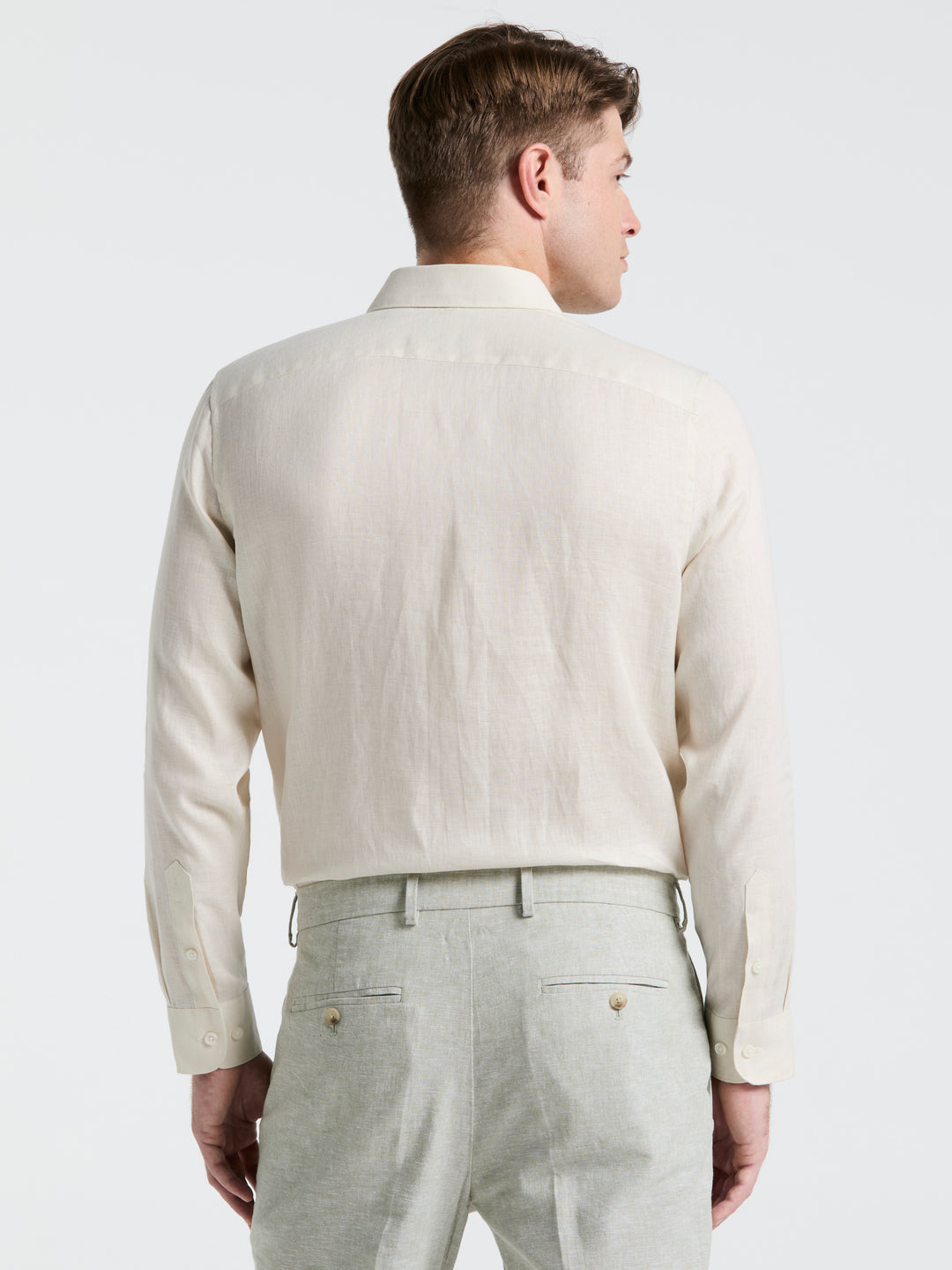 Solid Linen Shirt (Natural Linen) 