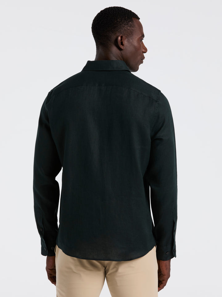 Solid Linen Shirt (Magical Forest) 