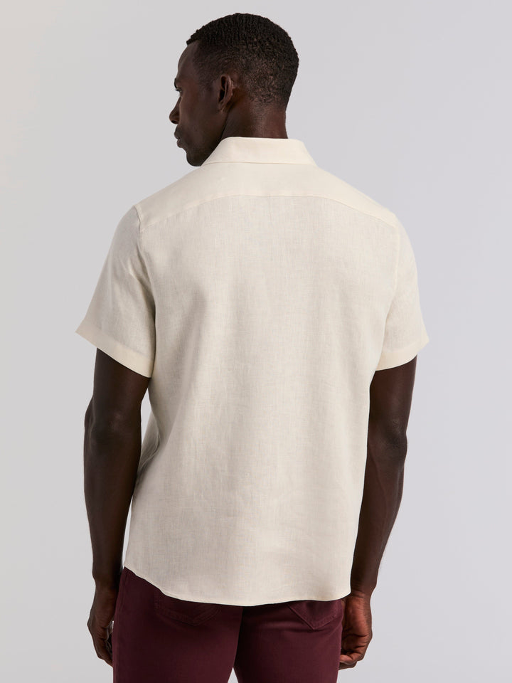 Solid Linen Shirt (Natural Linen) 
