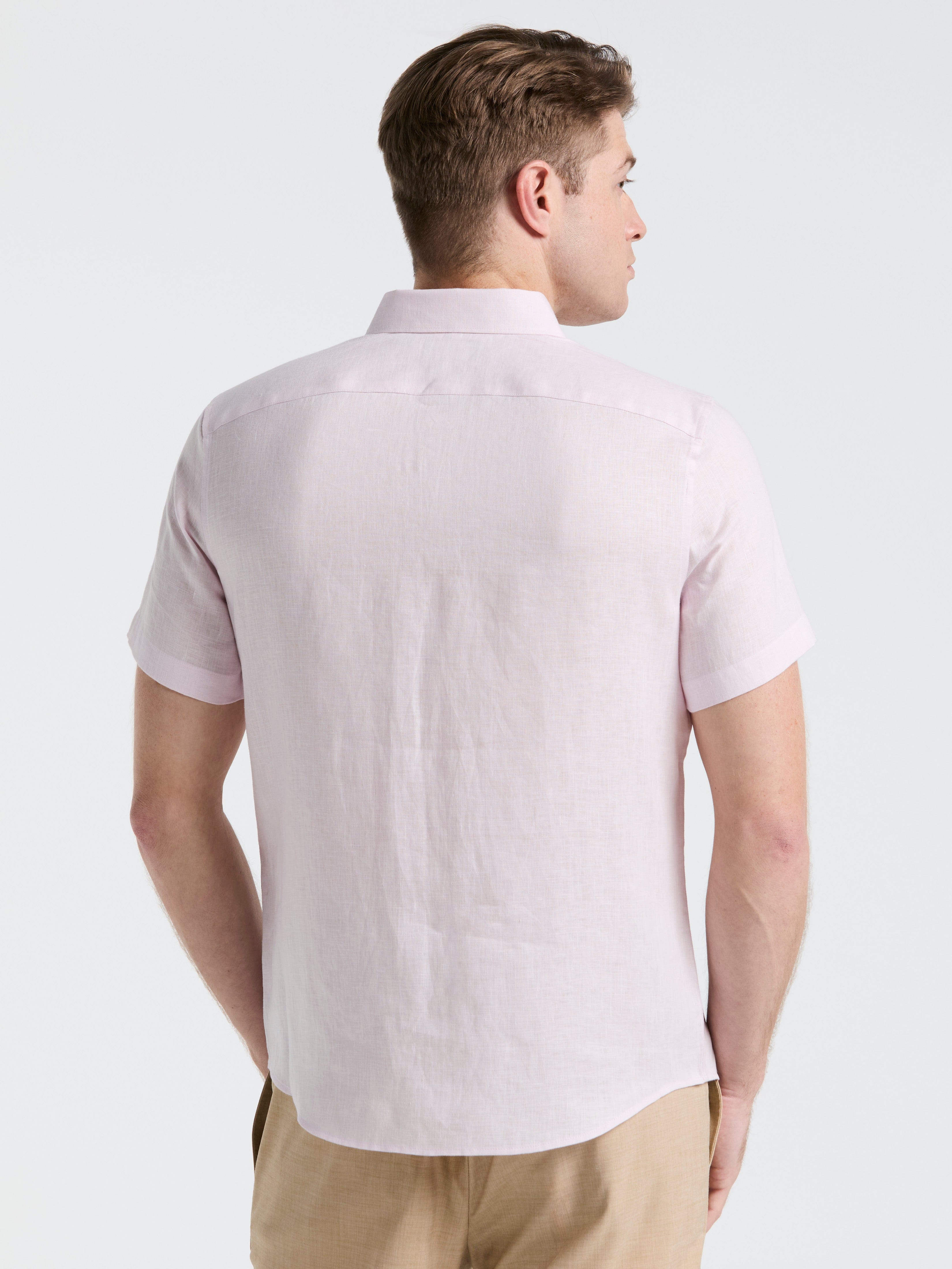 Solid Linen Shirt – Perry Ellis