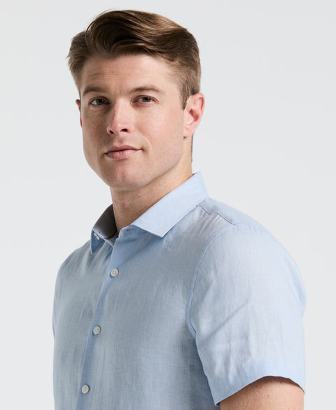 Solid Linen Shirt (Kentucky Blue) 