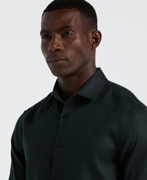 Solid Linen Shirt (Magical Forest) 