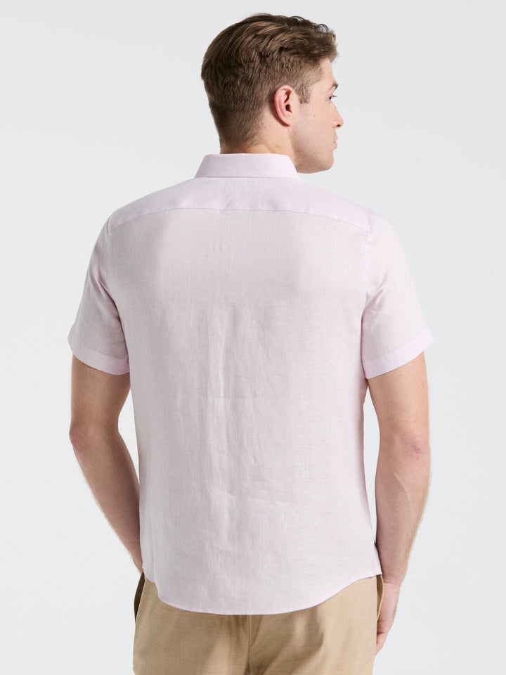 Solid Linen Shirt (Orchid Ice) 