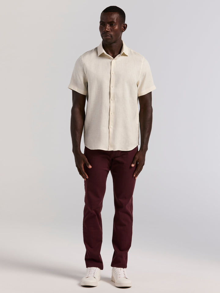 Solid Linen Shirt (Natural Linen) 