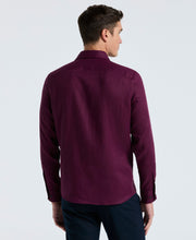 Solid Linen Shirt (Potent Purple) 