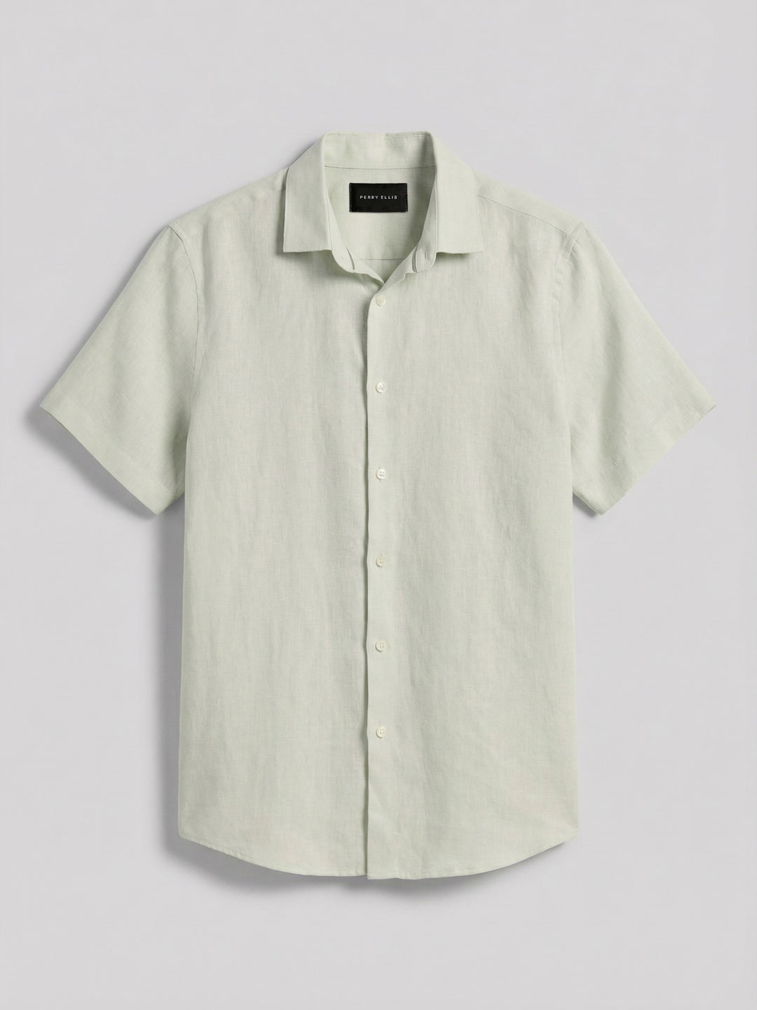 Solid Linen Shirt (Sprout Green) 