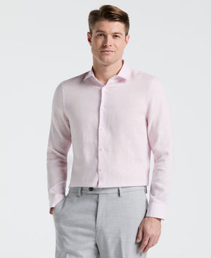Solid Linen Shirt (Orchid Ice) 