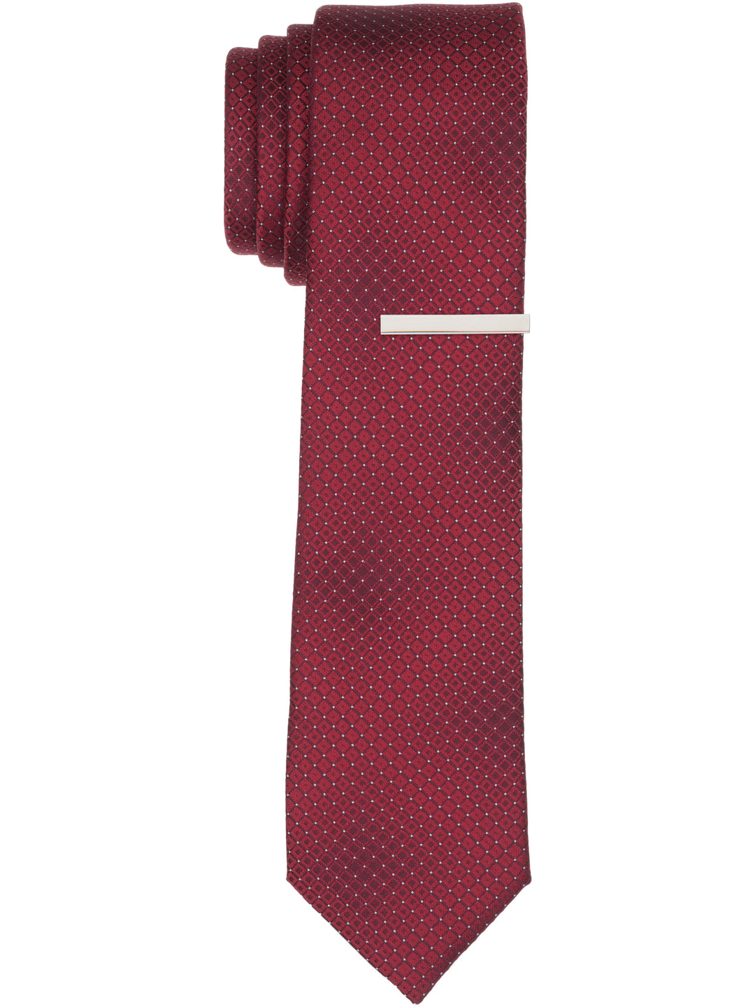 Solid Plain Weave Slim Necktie
