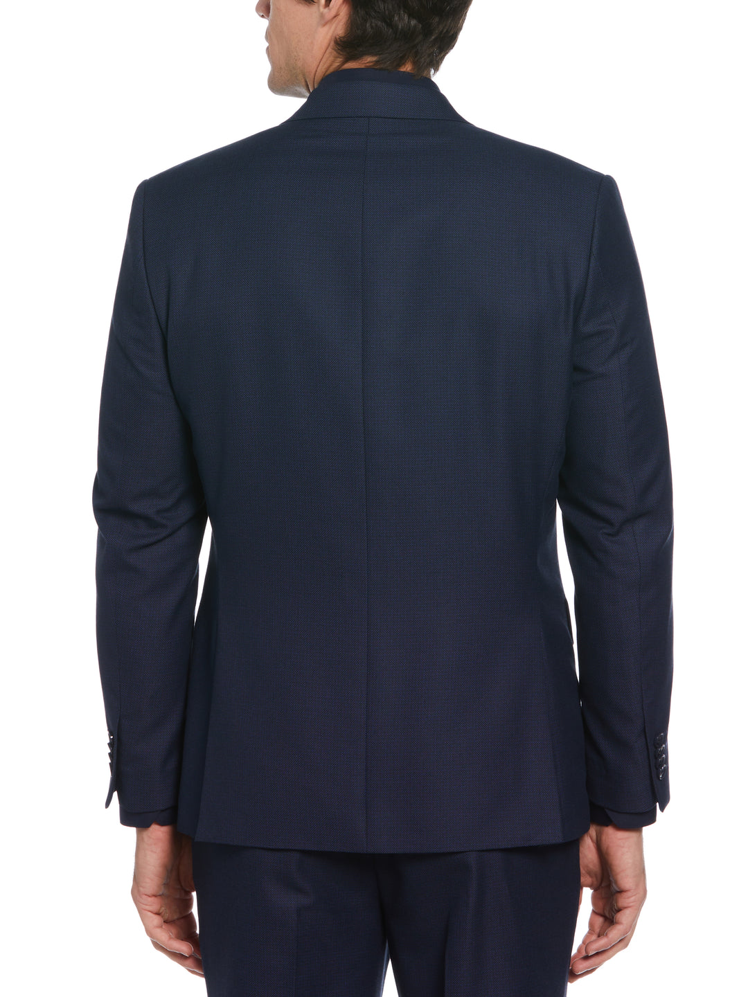 Classic Fit Sport Stretch Suit (Blue/Charcoal) 