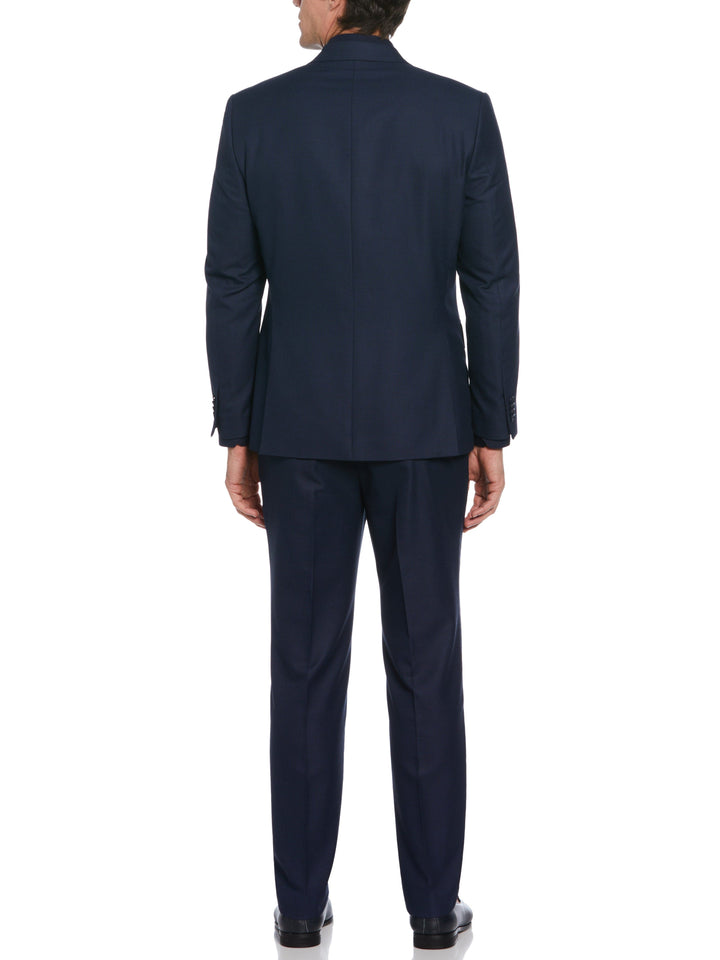 Classic Fit Sport Stretch Suit (Blue/Charcoal) 