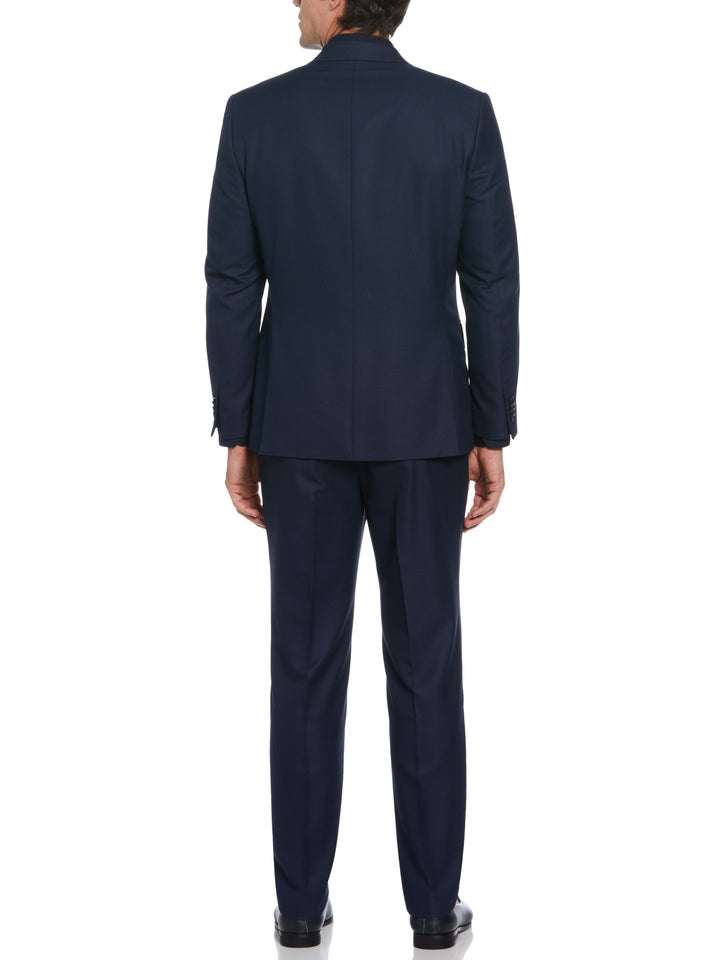 Classic Fit Sport Stretch Suit (Blue/Charcoal) 