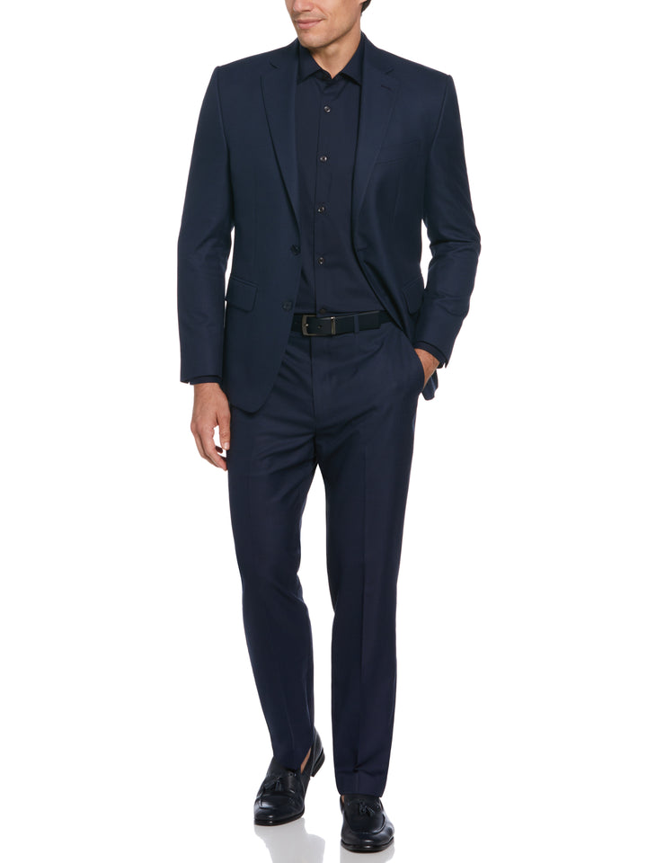Classic Fit Sport Stretch Suit (Blue/Charcoal) 