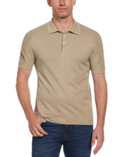 Solid Tech Knit Texture Polo (Aluminum) 