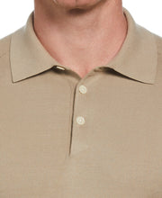 Solid Tech Knit Texture Polo (Aluminum) 