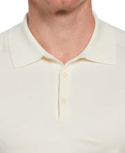 Solid Tech Knit Texure Polo  (Egret) 
