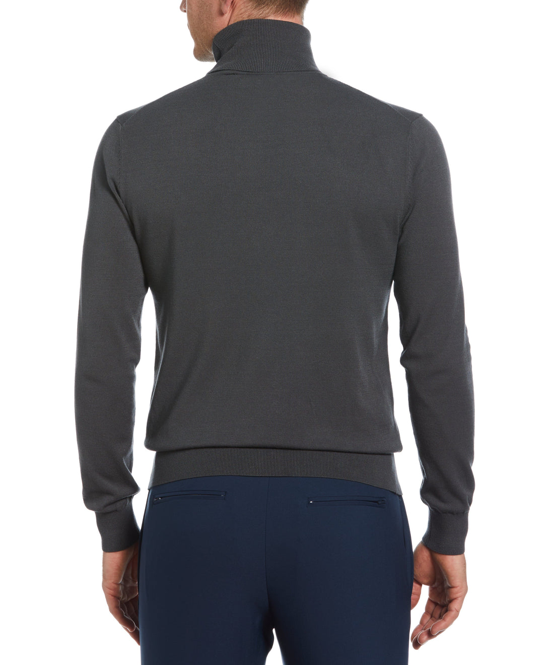 Solid Tech Turtleneck Sweater (Forged Iron) 