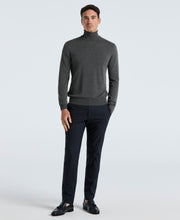 Solid Tech Turtleneck Sweater (Lava Smoke Htr) 