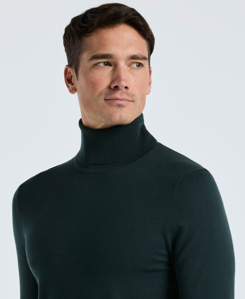 Solid Tech Turtleneck Sweater (Magical Forest) 