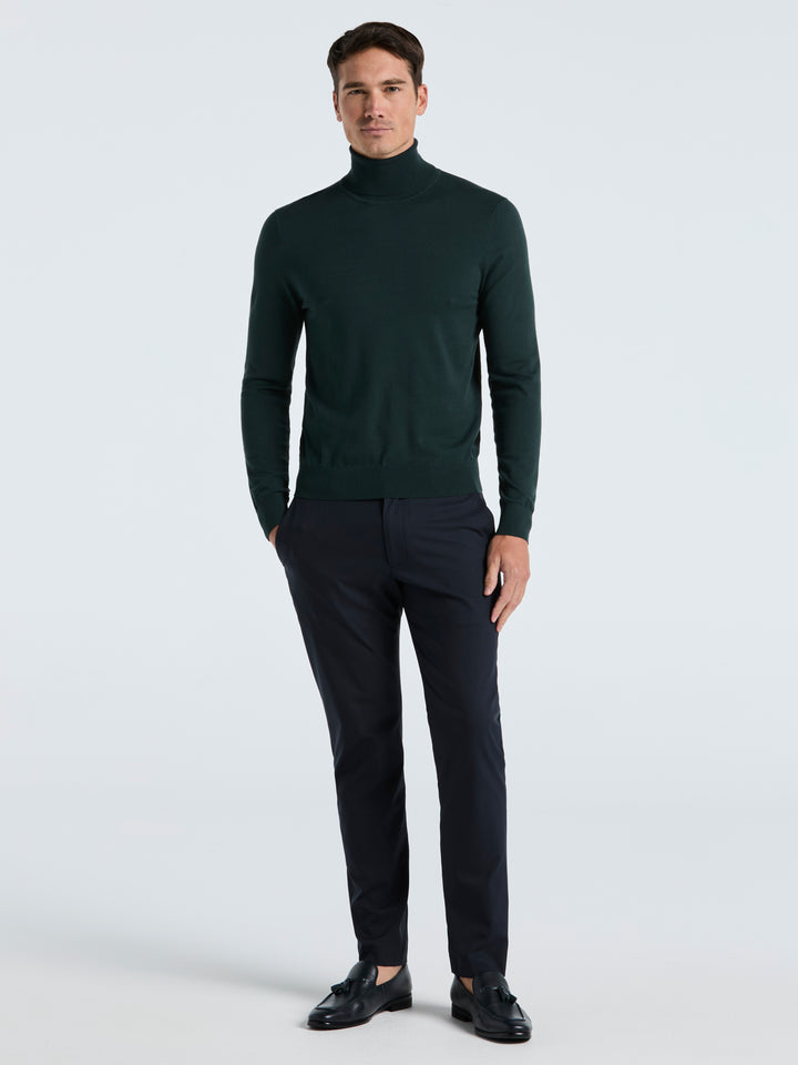 Solid Tech Turtleneck Sweater (Magical Forest) 