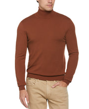 Solid Tech Turtleneck Sweater (Cambridge Brown) 