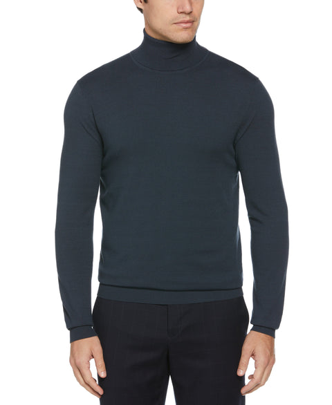 Solid Tech Turtleneck Sweater (India Ink) 