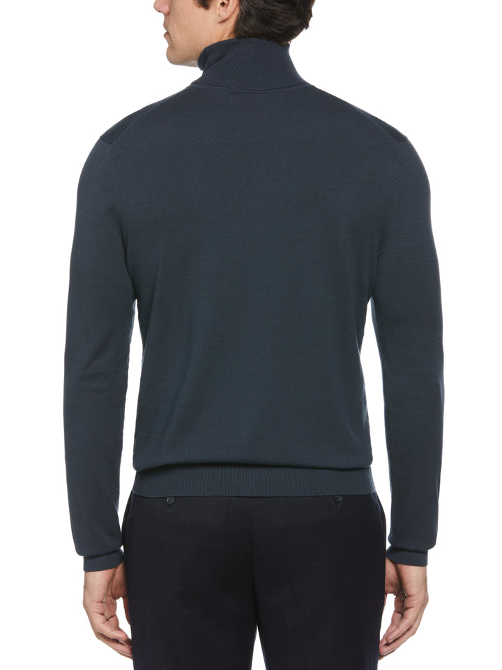 Solid Tech Turtleneck Sweater (India Ink) 
