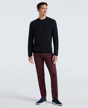 Space Dye Texture Crew Neck Sweater (Dark Sapphire) 