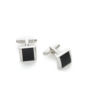 Square Black Cuff Links (Blk) 