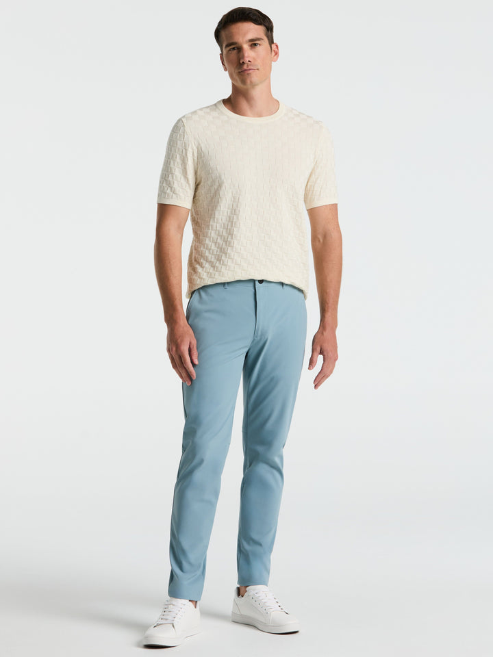 Square Pattern Crew Neck Sweater (Birch) 