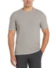 Square Pattern Crew Neck Sweater (Drizzle) 