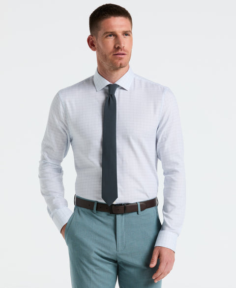 Stretch Checkered Dress Shirt