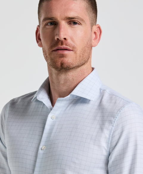 Stretch Checkered Shirt (Indigo) 