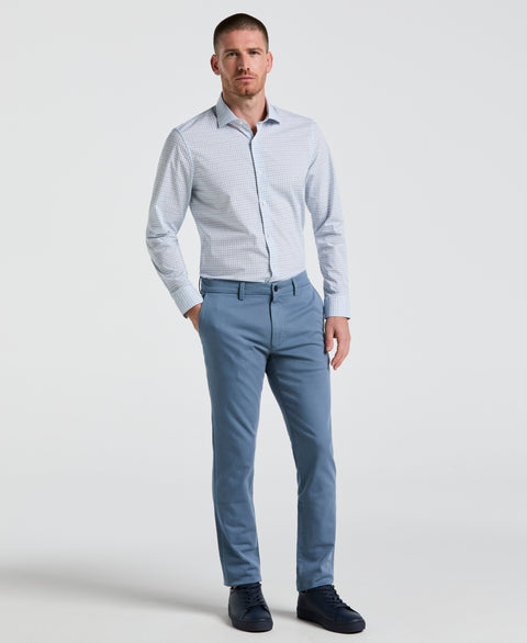 Stretch Checkered Shirt (Blue) 