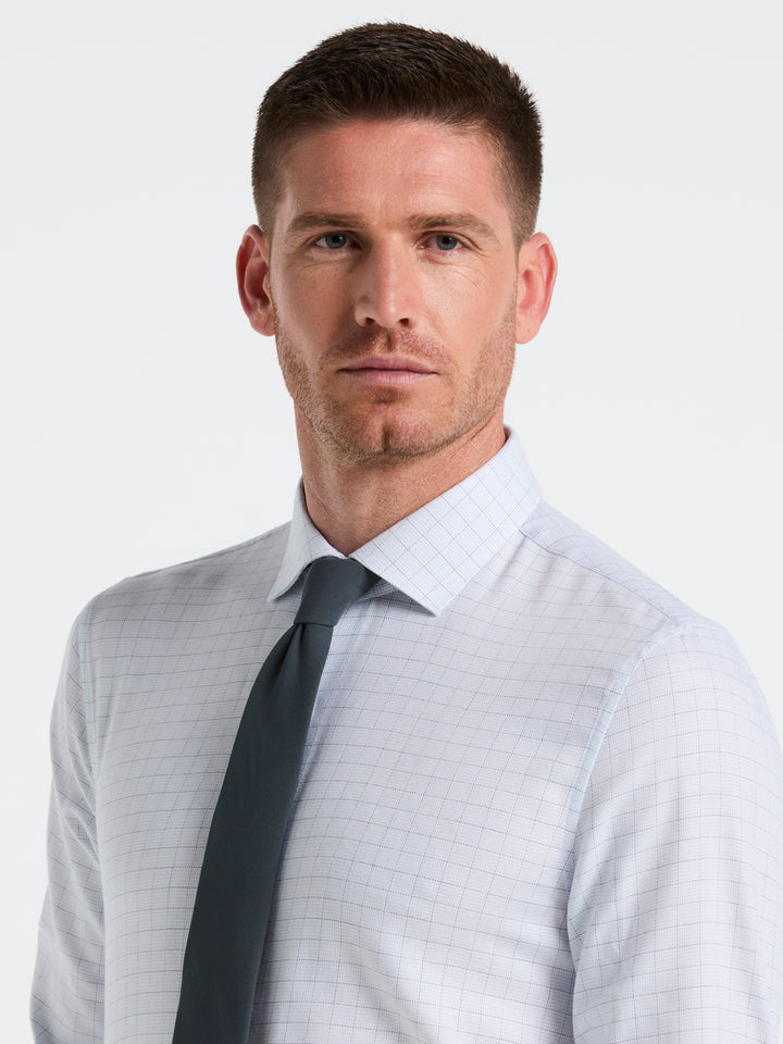 Stretch Checkered Shirt (Indigo) 
