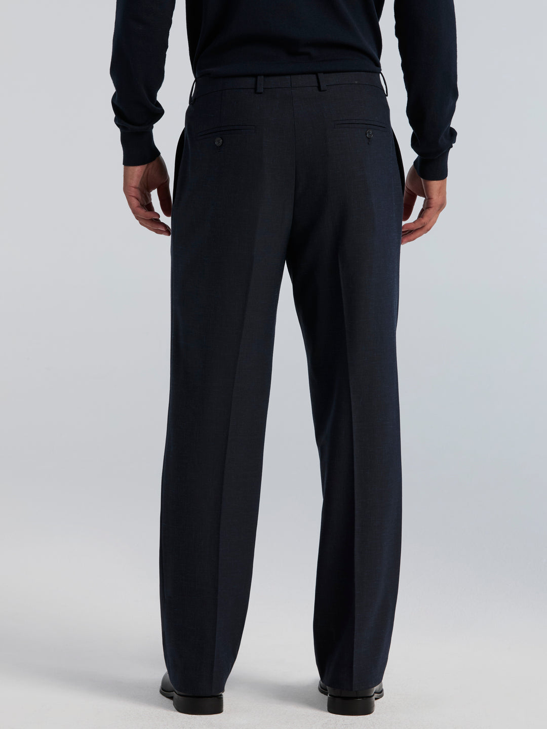 Stretch Classic Pleated Suit Pant