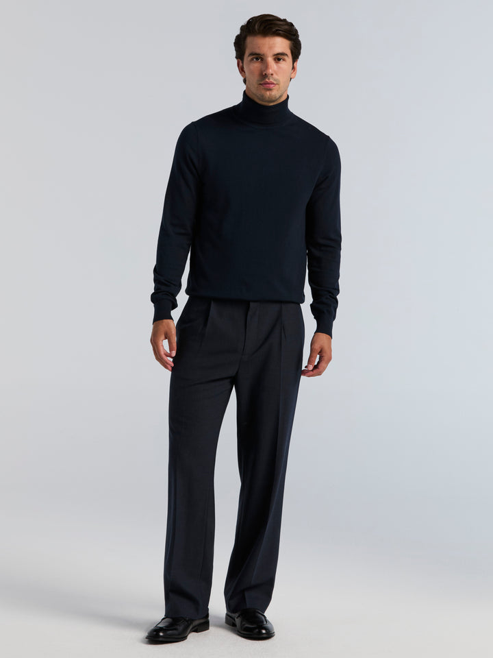 Stretch Classic Pleated Suit Pant