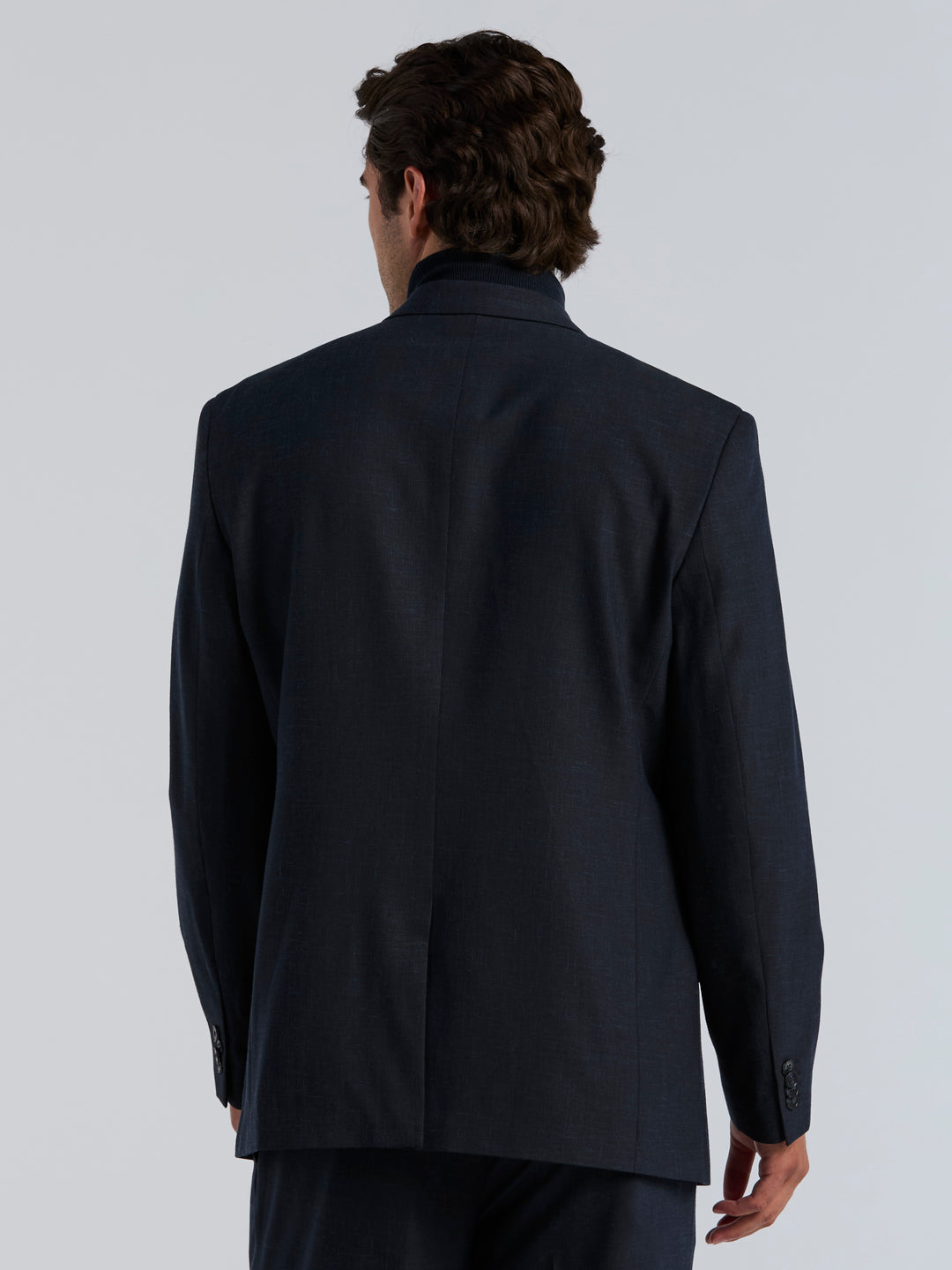Stretch Double Breasted Suit Jacket