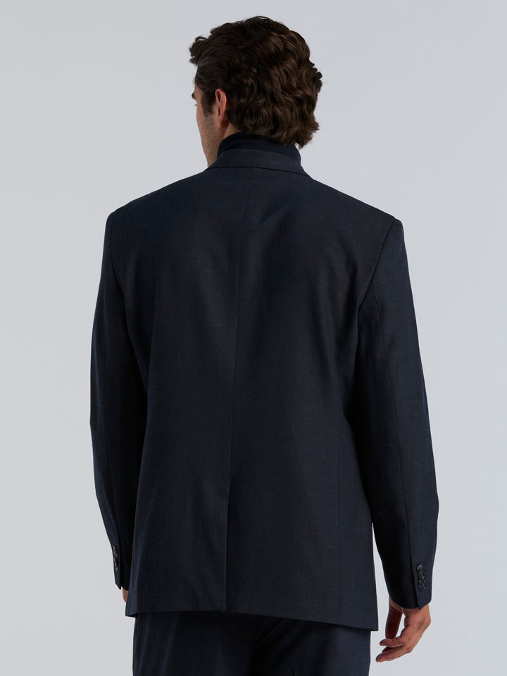 Stretch Double Breasted Suit Jacket