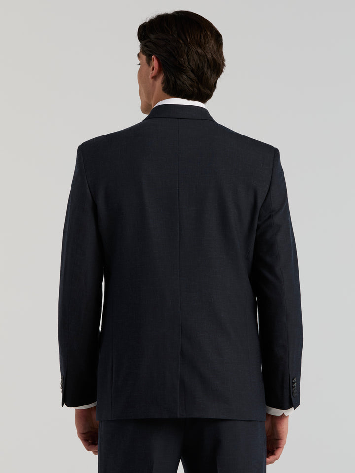 Double Breasted Suit Jacket - Stretch (Dark Sapphire) 