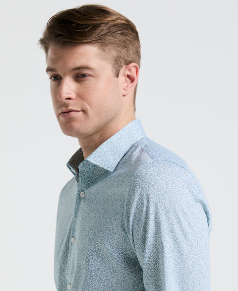 Stretch Floral Print Shirt (Marina) 