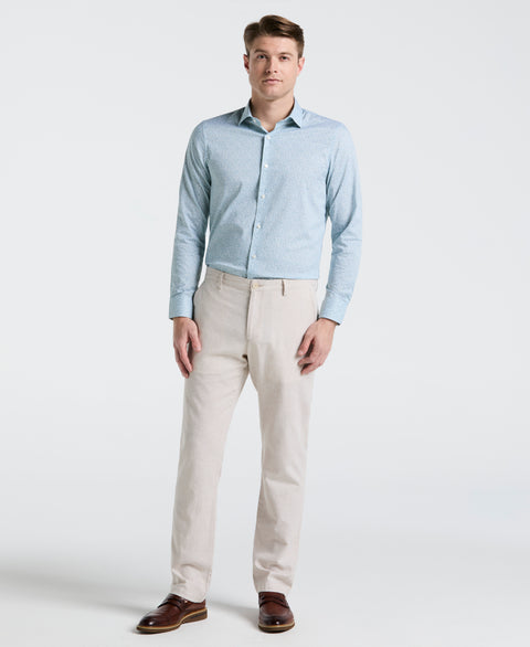 Stretch Floral Print Shirt (Marina) 