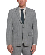 Classic Grey Stretch Plaid Suit
