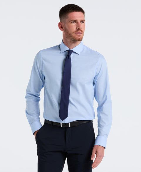 Stretch Micro Geo Print Dress Shirt